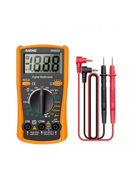 Multimetru digital ANENG DM850 culoare orange