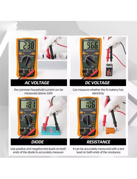 Multimetru digital ANENG DM850 culoare orange