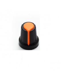 Buton pentru potentiometru 15x17x6mm Orange