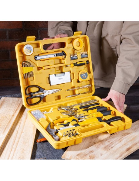 Set 48 de unelte de uz casnic Deli EDL1048J, Galben
