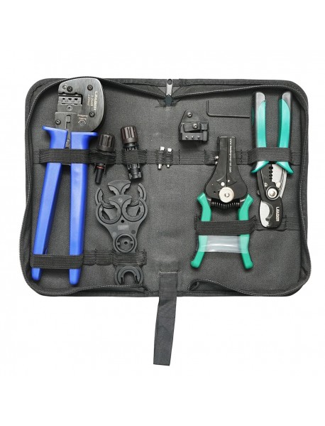 Set 5 scule sertizare cabluri electrice si conectori MC4 panouri fotovoltaice