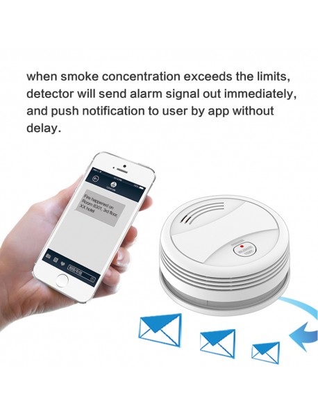 Detector de fum wifi anti-incendiu PGST PA-443 cu aplicația Tuya Detector de fum wifi anti-incendiu PGST PA-443 cu aplicația Tuya