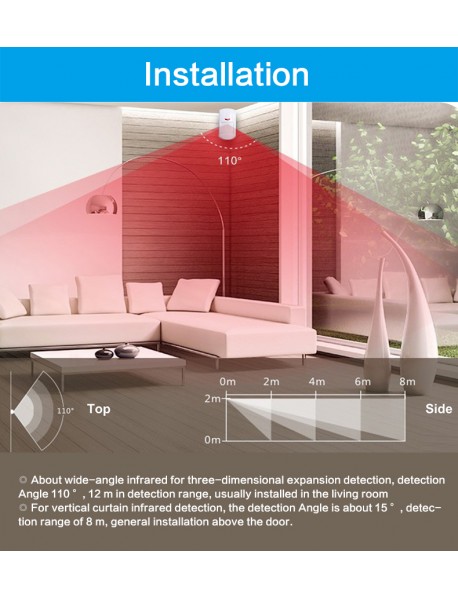 Senzor wireless PIR de miscare PGST PA-96