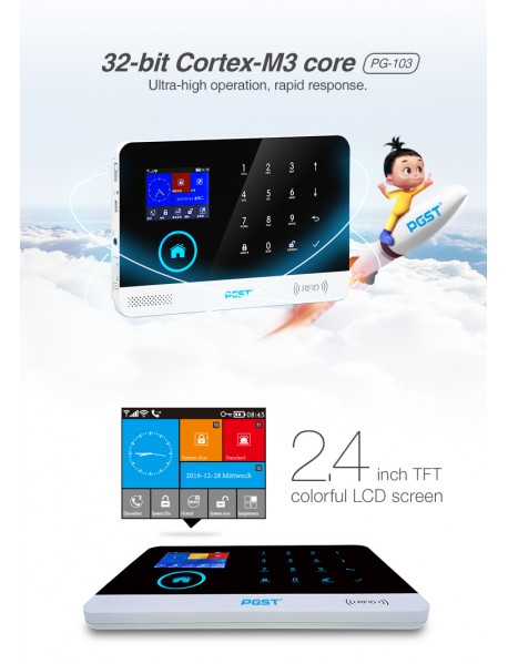 Sistem de alarma wireless Wifi PG-103 4G Sistem de alarma wireless Wifi PG-103 4G