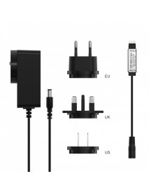 Sonoff Kit amplificator de semnal si adaptor de alimentare Sonoff pentru banda LED RGB, Negru