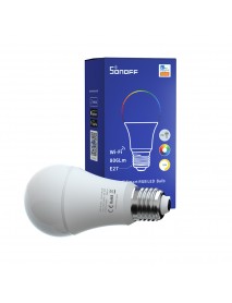 Sonoff Bec Smart LED B05-B-A60, Control aplicatie, RGB, 9W, E27, 806lm