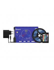 Sonoff Banda LED RGB inteligenta Sonoff L2-Lite 5 m, Wi-Fi, sincronizare muzica, 300 lm, telecomanda inclusa, lumina colorata