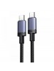 Ugreen - Data Cable (65907) - Type-C to Type-C, Fast Charging, 240W, 5A, 480Mbps, Nylon Braided, 1m - Gray