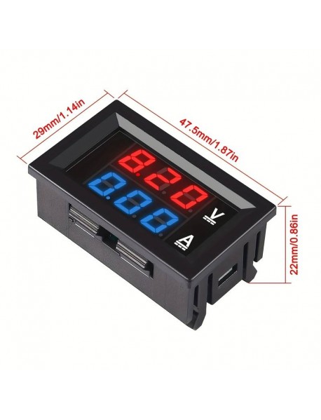 Modul Voltmetru 0-100 V si ampermetru 1A-10A DC Modul Voltmetru 0-100 V si ampermetru 1A-10A DC