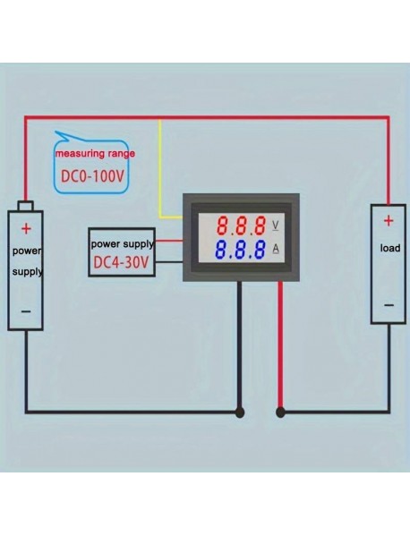 Modul Voltmetru 0-100 V si ampermetru 1A-10A DC Modul Voltmetru 0-100 V si ampermetru 1A-10A DC