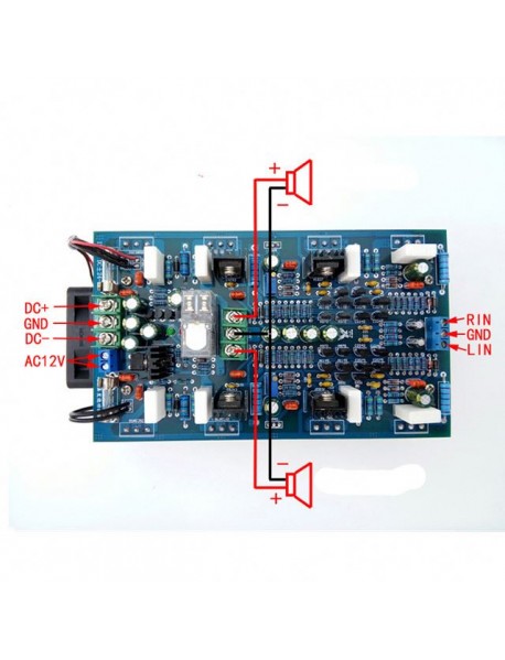 Modul amplificator audio de putere 2 x 500W HiFi