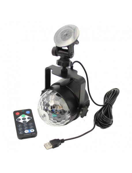 STROBOSCOP cu LED RGB 4mm alimentat la USB 5V cu telecomanda