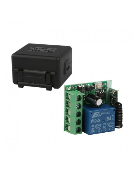Modul remote control 1 canal 12V 433MHZ cu telecomanda Modul remote control 1 canal 12V 433MHZ cu telecomanda
