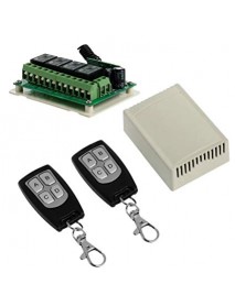 Modul remote control cu 4 relee 12V 433 MHz cu 2 telecomenzi