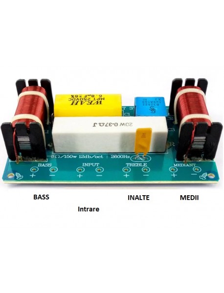 Filtru divizor de frecventa pe 3 cai - 150 W