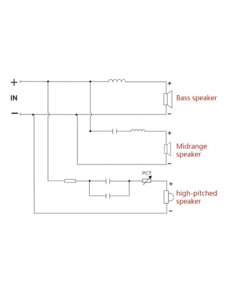Filtru divizor de frecventa pe 3 cai - 150 W