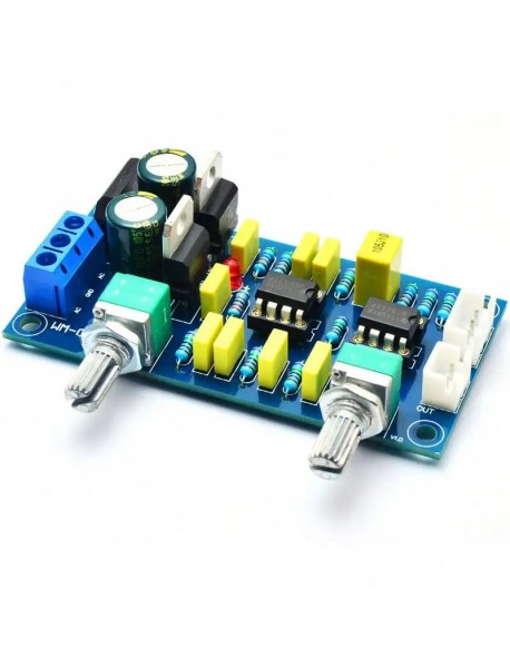 Corector de ton pentru subwoofer cu NE5532 filtru trece-jos