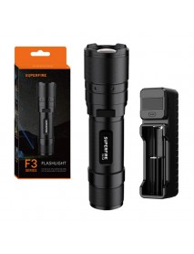 Lanternă Superfire F3-L2 – 570 lm, 260 m, 5 moduri, funcție zoom