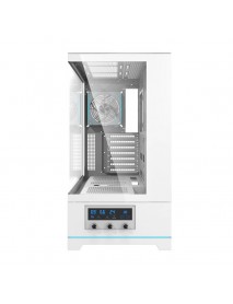 Darkflash DY451 PRO carcasă pentru calculator cu ventilator (alb)