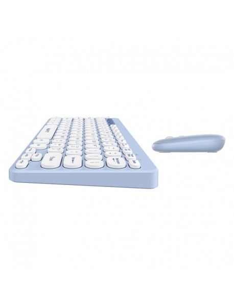 Havit KB279GCM set de tastatura + mouse wireless 2-in-1 pentru jocuri (albastru) (QWERTY)