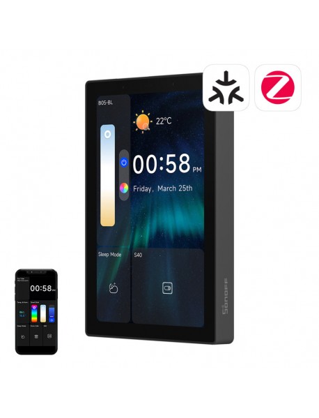 SONOFF NSPanel Pro 120 Smart Control Panel Matter WiFi/Bluetooth/ZigBee (negru)