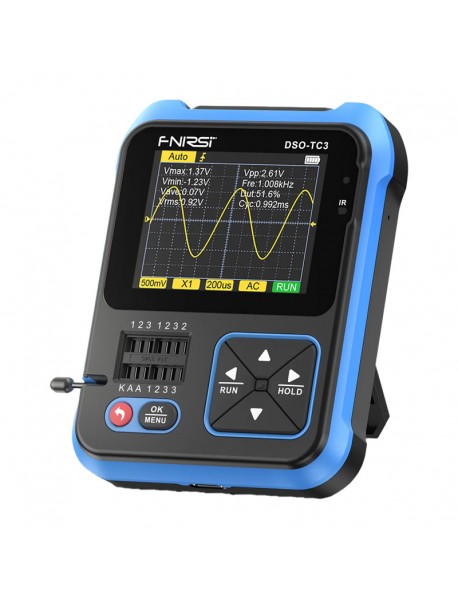 FNIRSI Handheld Digital Oscilloscope Transistor Tester SigGen 3 in 1 DSO-TC3