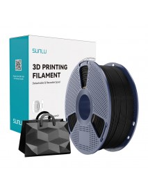 Filament TPU Silk cu strălucire (negru)