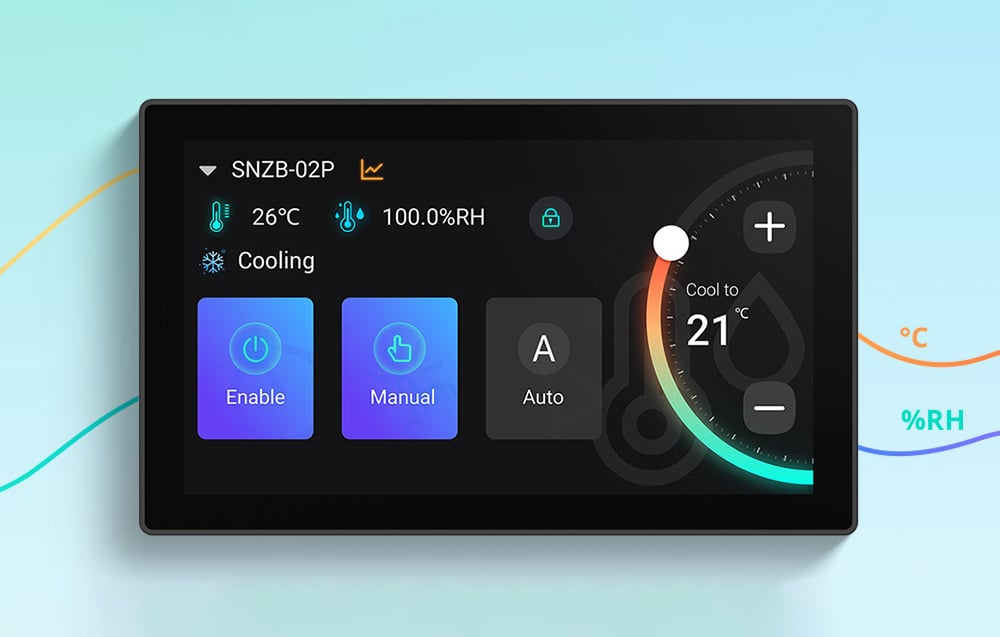 SONOFF NSPanel Pro 120 Smart Control Panel Matter WiFi/Bluetooth/ZigBee (negru)